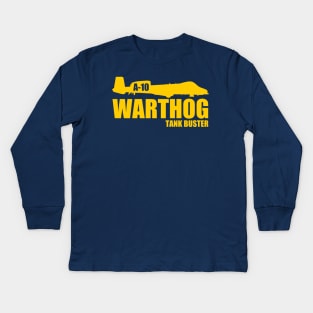 A-10 Warthog Kids Long Sleeve T-Shirt